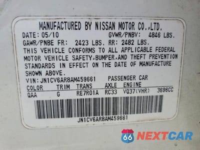 Zdjęcie 13 z 13 samochodu: 2010 INFINITI G37 SEDAN X VIN:JN1CV6AR8AM459661 - miniatura