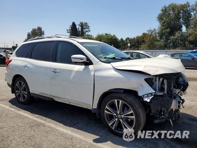 Czwarte zdjęcie samochodu z boku: 2019 NISSAN PATHFINDER PLATINUM VIN:5N1DR2MN2KC636344 - miniatura