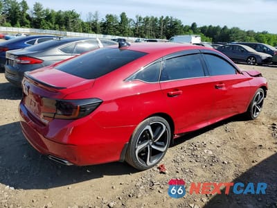 Trzecie zdjęcie samochodu z tyłu: 2021 HONDA ACCORD SPORT SE VIN:1HGCV1F44MA044597 - miniatura