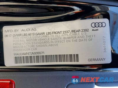 Zdjęcie 12 z 12 samochodu: 2018 AUDI A4 PREMIUM PLUS VIN:WAULMAF47JN005571 - miniatura