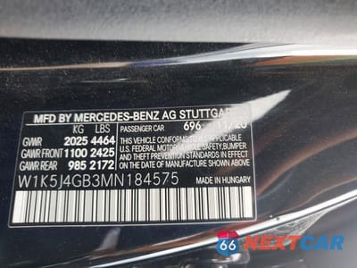 Zdjęcie 12 z 12 samochodu: 2021 MERCEDES-BENZ CLA 250 VIN:W1K5J4GB3MN184575 - miniatura