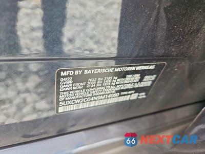 Zdjęcie 13 z 13 samochodu: 2022 BMW X7 XDRIVE40I VIN:5UXCW2C04N9M14080 - miniatura