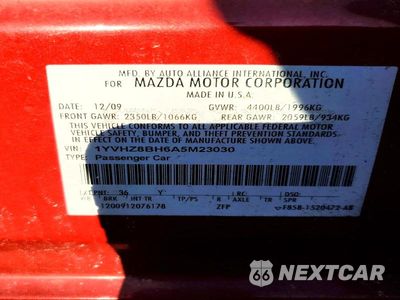 Zdjęcie 13 z 13 samochodu: 2010 MAZDA 6 I VIN:1YVHZ8BH6A5M23030 - miniatura