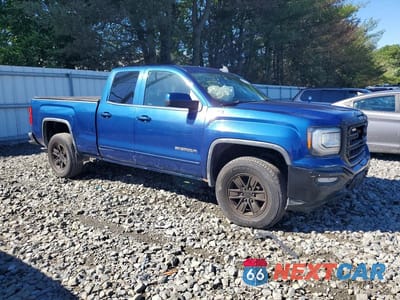 Czwarte zdjęcie samochodu z boku: 2018 GMC SIERRA K1500 SLE VIN:1GTV2MEC2JZ101600 - miniatura