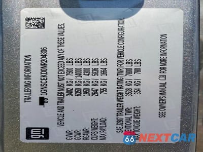 Zdjęcie 13 z 13 samochodu: 2022 CHEVROLET SUBURBAN C1500 RST VIN:1GNSCEKD0NR204806 - miniatura