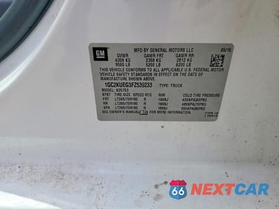 Zdjęcie 12 z 12 samochodu: 2015 CHEVROLET SILVERADO K2500 HEAVY DUTY VIN:1GC2KUEG3FZ539233 - miniatura