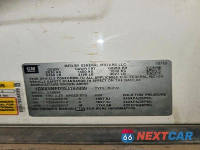 Zdjęcie 13 z 13 samochodu: 2014 GMC ACADIA SLE VIN:1GKKVNED9EJ197839 - miniatura