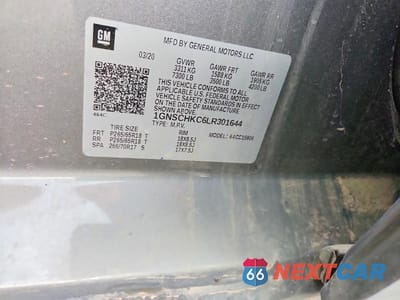 Zdjęcie 13 z 13 samochodu: 2020 CHEVROLET SUBURBAN C1500 LT VIN:1GNSCHKC6LR301644 - miniatura