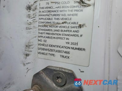 Zdjęcie 12 z 12 samochodu: 2020 FORD TRANSIT DELIVERY TRUCK VIN:1FDBW5Z87LKB07466 - miniatura