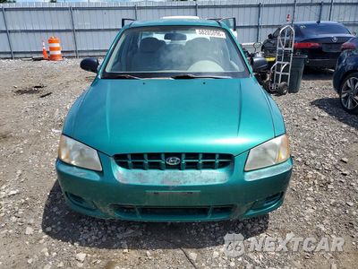 Piąte zdjęcie samochodu w środku: 2001 HYUNDAI ACCENT GL VIN:KMHCG45C91U169698 - miniatura