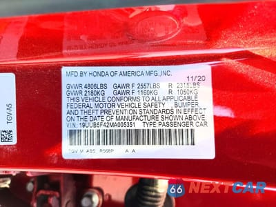 Zdjęcie 13 z 13 samochodu: 2021 ACURA TLX TECHNOLOGY VIN:19UUB5F42MA005351 - miniatura