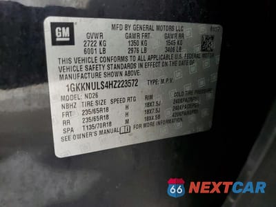 Zdjęcie 13 z 13 samochodu: 2017 GMC ACADIA SLT-1 VIN:1GKKNULS4HZ223572 - miniatura