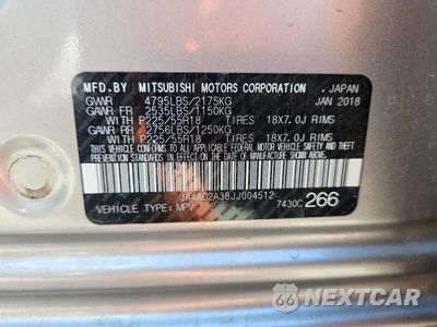 Zdjęcie 12 z 12 samochodu: 2018 MITSUBISHI OUTLANDER ES VIN:JA4AD2A38JJ004512 - miniatura