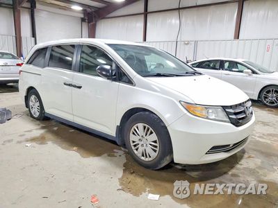 Czwarte zdjęcie samochodu z boku: 2015 HONDA ODYSSEY LX VIN:5FNRL5H29FB129950 - miniatura