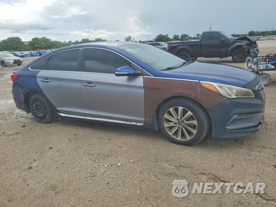 Czwarte zdjęcie samochodu z boku: 2016 HYUNDAI SONATA SPORT VIN:5NPE34AF6GH316698 - miniatura