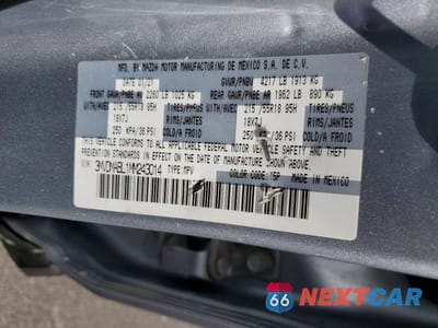 Zdjęcie 12 z 12 samochodu: 2021 MAZDA CX-30 SELECT VIN:3MVDMABL1MM243014 - miniatura