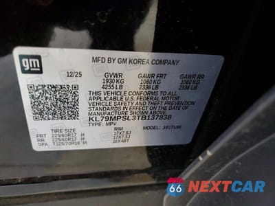 Zdjęcie 12 z 12 samochodu: 2026 CHEVROLET TRAILBLAZER LT VIN:KL79MPSL3TB137838 - miniatura