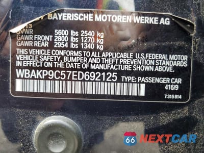 Zdjęcie 12 z 12 samochodu: 2014 BMW 550 XI VIN:WBAKP9C57ED692125 - miniatura