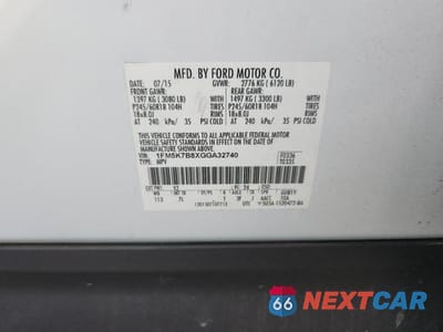 Zdjęcie 13 z 13 samochodu: 2016 FORD EXPLORER VIN:1FM5K7B8XGGA32740 - miniatura