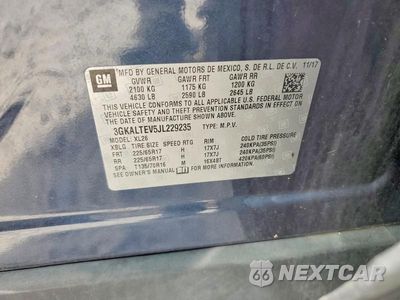 Zdjęcie 13 z 13 samochodu: 2018 GMC TERRAIN SLE VIN:3GKALTEV5JL229235 - miniatura