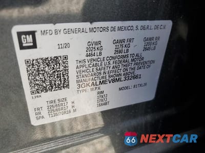 Zdjęcie 13 z 13 samochodu: 2021 GMC TERRAIN SLE VIN:3GKALMEV8ML332661 - miniatura