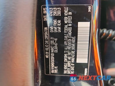 Zdjęcie 12 z 12 samochodu: 2016 VOLVO V60 T5 PREMIER VIN:YV140MEK5G1297428 - miniatura