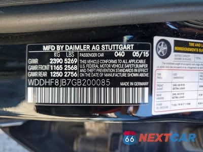 Zdjęcie 12 z 12 samochodu: 2016 MERCEDES-BENZ E 350 4MATIC VIN:WDDHF8JB7GB200085 - miniatura