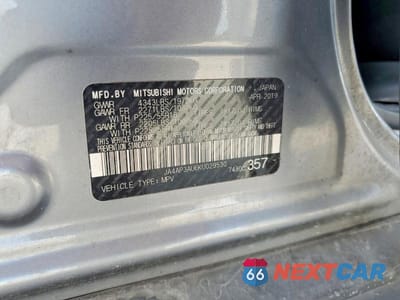 Zdjęcie 14 z 14 samochodu: 2019 MITSUBISHI OUTLANDER SPORT ES VIN:JA4AP3AU6KU029530 - miniatura