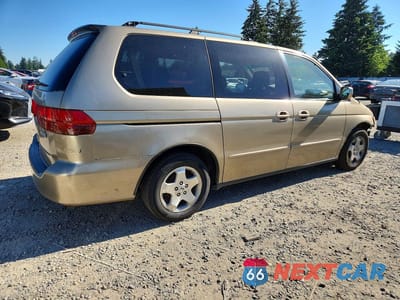 Trzecie zdjęcie samochodu z tyłu: 2000 HONDA ODYSSEY EX VIN:2HKRL1866YH601361 - miniatura