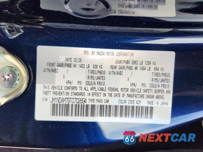 Zdjęcie 12 z 12 samochodu: 2026 MAZDA MX-5 MIATA GRAND TOURING VIN:JM1NDAM79T0702894 - miniatura