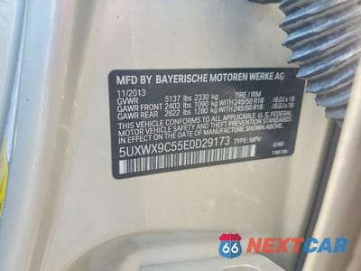 Zdjęcie 13 z 13 samochodu: 2014 BMW X3 XDRIVE28I VIN:5UXWX9C55E0D29173 - miniatura