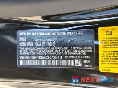 Zdjęcie 13 z 13 samochodu: 2021 BMW 430I VIN:WBA53AP0XMCG73813 - miniatura