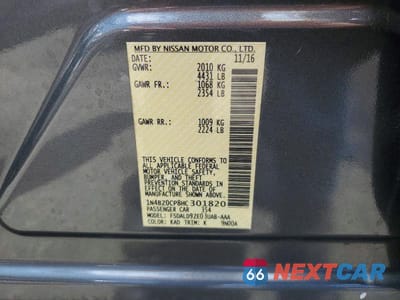 Zdjęcie 12 z 12 samochodu: 2017 NISSAN LEAF SV VIN:1N4BZ0CP8HC301820 - miniatura