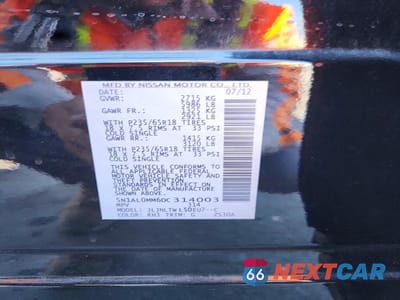 Zdjęcie 13 z 13 samochodu: 2013 INFINITI JX35 BASE VIN:5N1AL0MM6DC314003 - miniatura