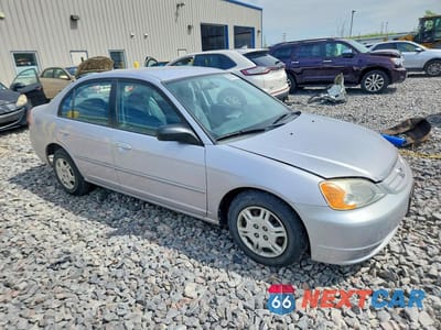 Czwarte zdjęcie samochodu z boku: 2002 HONDA CIVIC LX VIN:1HGES16512L046626 - miniatura