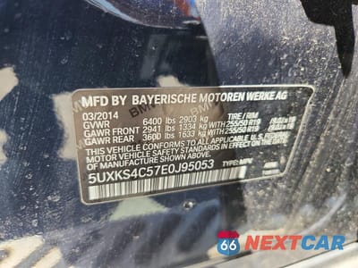 Zdjęcie 13 z 13 samochodu: 2014 BMW X5 XDRIVE35D VIN:5UXKS4C57E0J95053 - miniatura