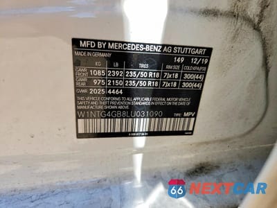Zdjęcie 12 z 12 samochodu: 2020 MERCEDES-BENZ GLA 250 4MATIC VIN:W1NTG4GB8LU031090 - miniatura