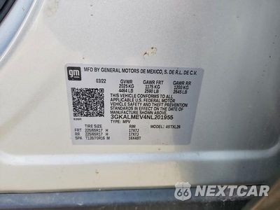 Zdjęcie 14 z 14 samochodu: 2022 GMC TERRAIN SLE VIN:3GKALMEV4NL201955 - miniatura