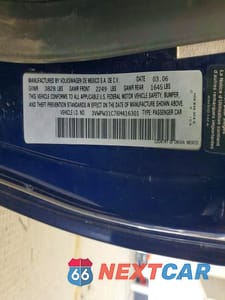 Zdjęcie 12 z 12 samochodu: 2006 VOLKSWAGEN NEW BEETLE 2.5L VIN:3VWPW31C76M416301 - miniatura