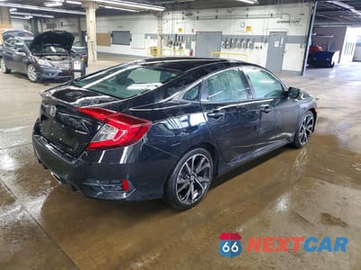 Trzecie zdjęcie samochodu z tyłu: 2021 HONDA CIVIC SPORT VIN:2HGFC2F89MH544901 - miniatura