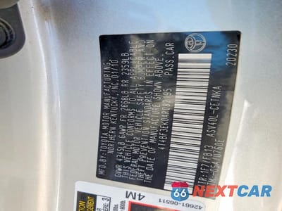 Zdjęcie 13 z 13 samochodu: 2010 TOYOTA CAMRY BASE VIN:4T4BF3EK0AR082195 - miniatura
