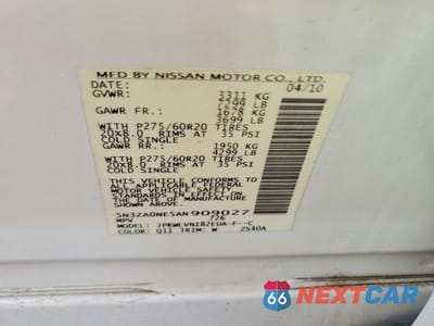 Zdjęcie 13 z 13 samochodu: 2010 INFINITI QX56 BASE VIN:5N3ZA0NE5AN909027 - miniatura