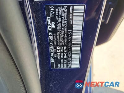 Zdjęcie 13 z 13 samochodu: 2019 MERCEDES-BENZ E 300 4MATIC VIN:WDDZF4KB8KA585781 - miniatura