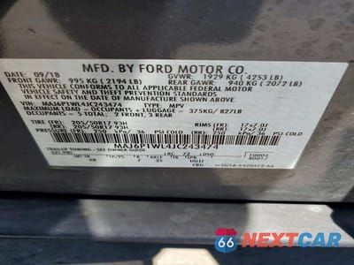 Zdjęcie 13 z 13 samochodu: 2018 FORD ECOSPORT TITANIUM VIN:MAJ6P1WL4JC243474 - miniatura