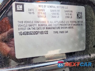 Zdjęcie 13 z 13 samochodu: 2016 BUICK LACROSSE VIN:1G4GB5G32GF165122 - miniatura