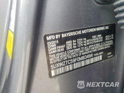 Zdjęcie 14 z 14 samochodu: 2015 BMW X3 SDRIVE28I VIN:5UXWZ7C59F0M83494 - miniatura