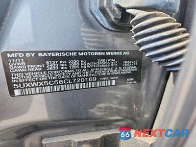 Zdjęcie 13 z 13 samochodu: 2012 BMW X3 XDRIVE28I VIN:5UXWX5C56CL720169 - miniatura