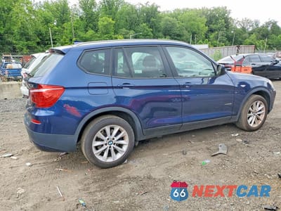 Trzecie zdjęcie samochodu z tyłu: 2014 BMW X3 XDRIVE28I VIN:5UXWX9C55E0D29934 - miniatura