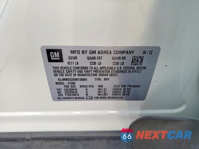 Zdjęcie 13 z 13 samochodu: 2022 BUICK ENCORE GX SELECT VIN:KL4MMDS20NB136694 - miniatura