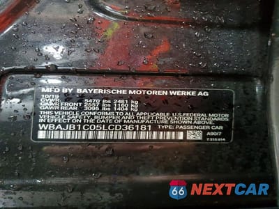 Zdjęcie 13 z 13 samochodu: 2020 BMW 530XE VIN:WBAJB1C05LCD36181 - miniatura